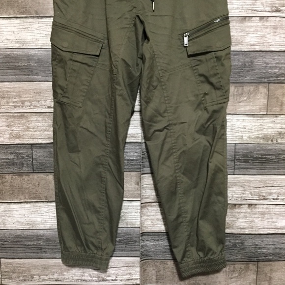 Dkny Cargo Joggers Men’s M Green Tapered Drawstring Chino (Inseam 28) - Picture 6 of 9